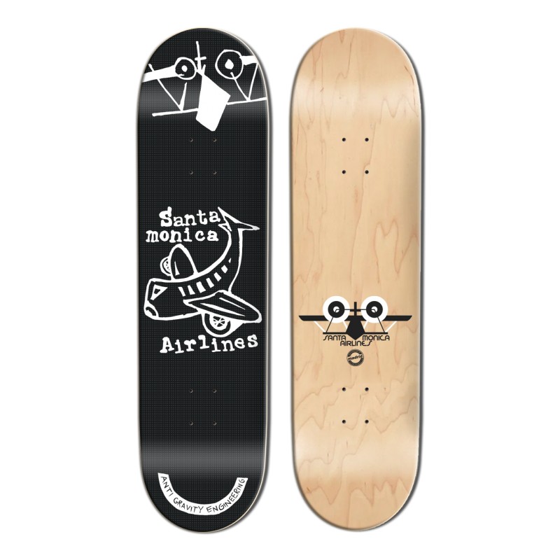 Santa Monica Airlines Plane Street Smart Tech 8.25" Skateboard Deck