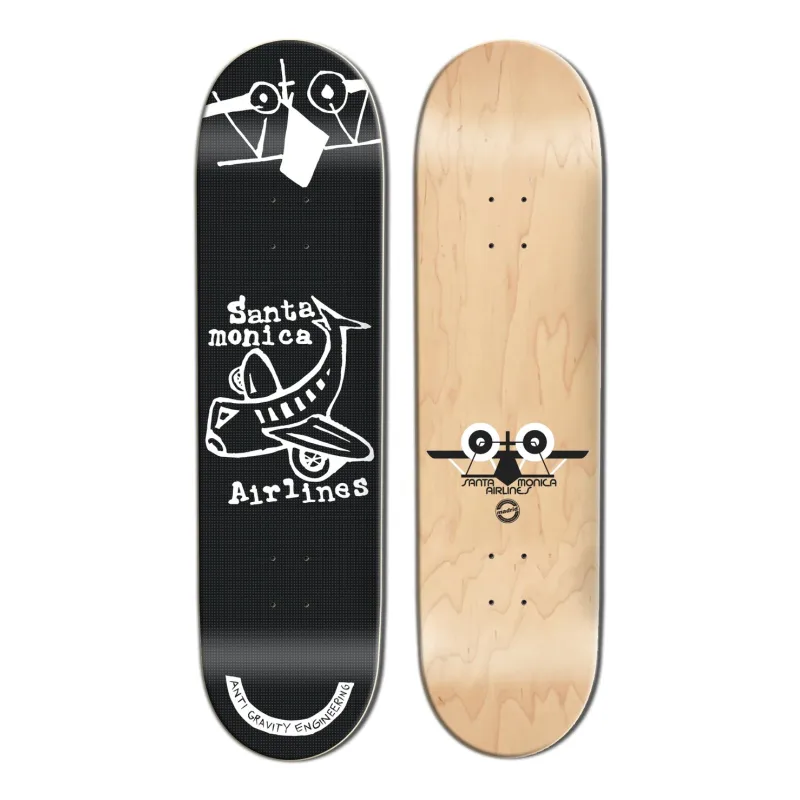 Santa Monica Airlines Plane Street Smart Tech 8.75" Skateboard Deck