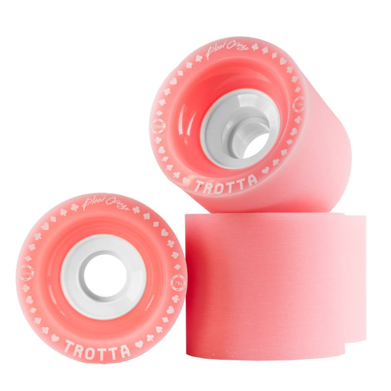 Buy Blood Orange Trotta Pro Series 70mm 78aA Longboard Wheels at the Sickboards Longboard Shop