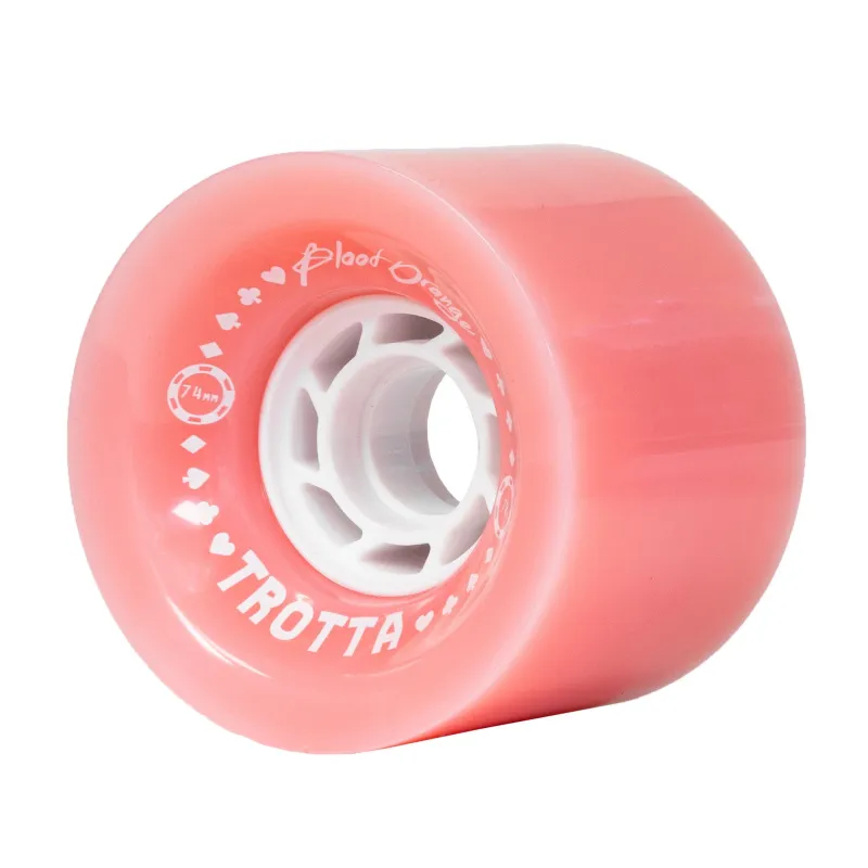 Buy Blood Orange Trotta Pro Series 74mm 78aA Longboard Wheels at the Sickboards Longboard Shop