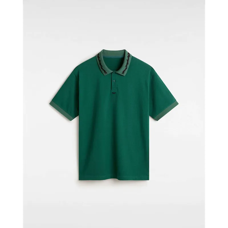 Vans Skate Mesh Polo  Rain Forest