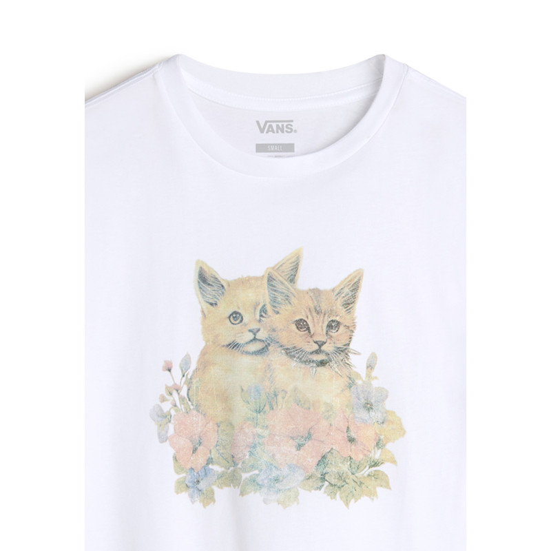 Vans Smitten Oversized Women T-Shirt White