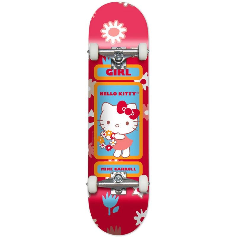Girl Carrol Hello Kitty 7.75" Skateboard Complete