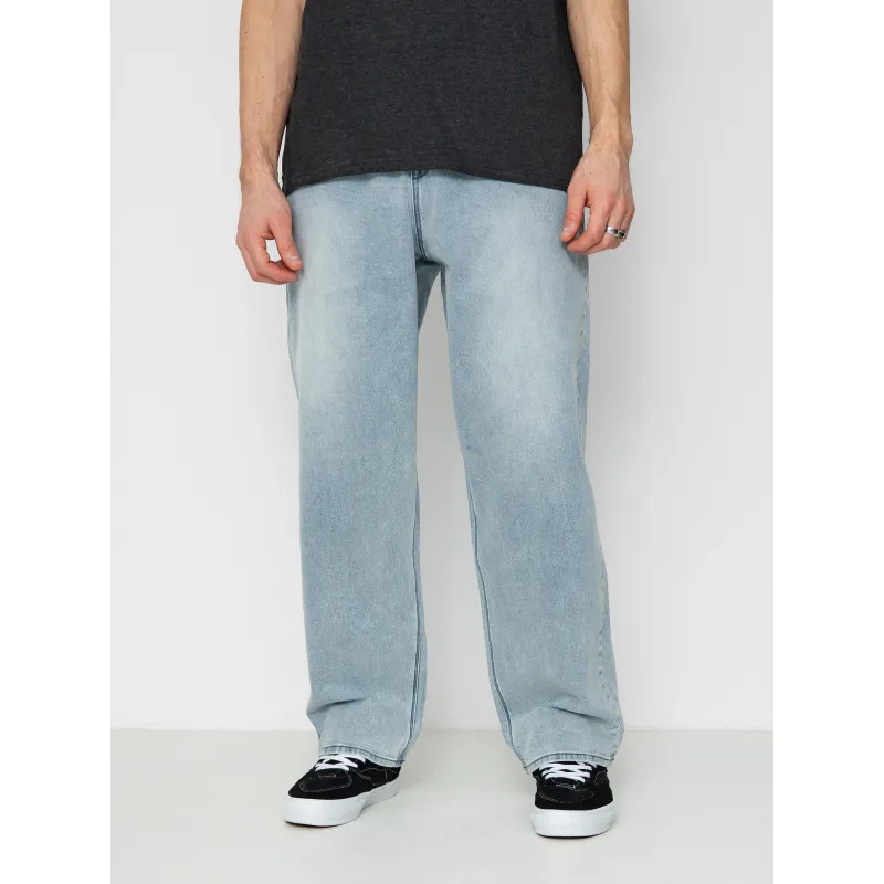 Volcom Freazy Loose Elastic Waist Denim Desert Dirt Indigo