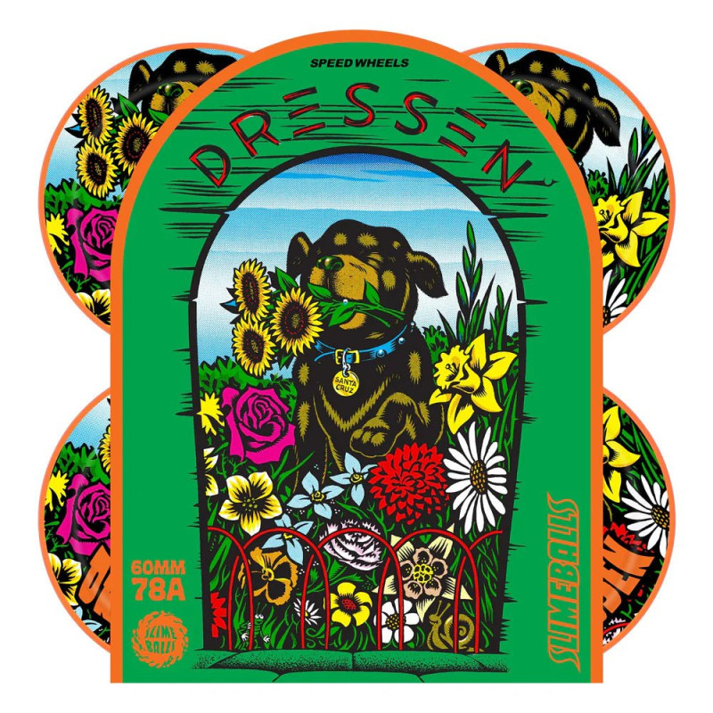 Santa Cruz Slime Balls Eric Dressen Pup Reissue OG 60mm 78A Skateboard Wheels