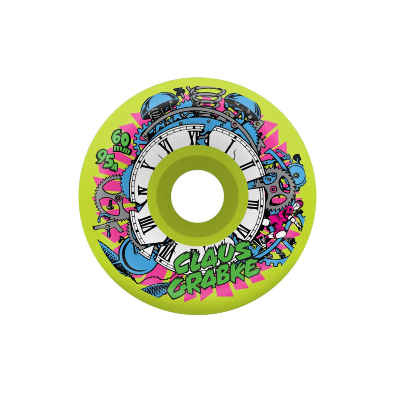 Santa Cruz Slime Balls Claus Grabke Vomits Neon 60mm 95A Skateboard Wheels