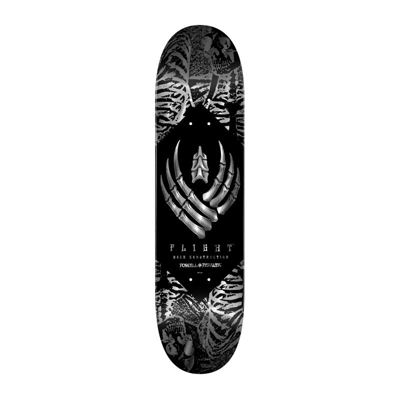 Powell-Peralta Skeleton Flight Silver Foil 8.25" Skateboard Deck