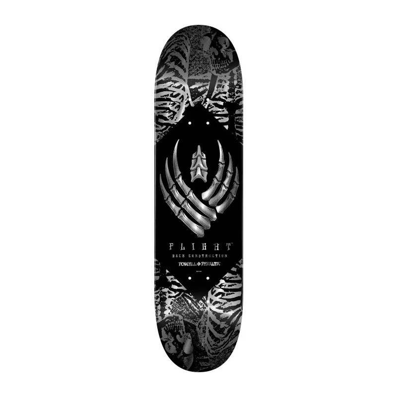 Powell-Peralta Skeleton Flight Silver Foil 8.25" Skateboard Deck