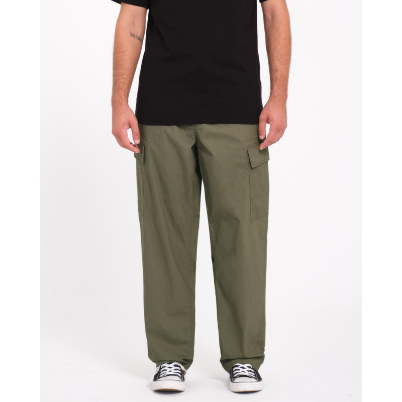 Volcom Billow Tapered Elastic Waist Cargo Wintermoss