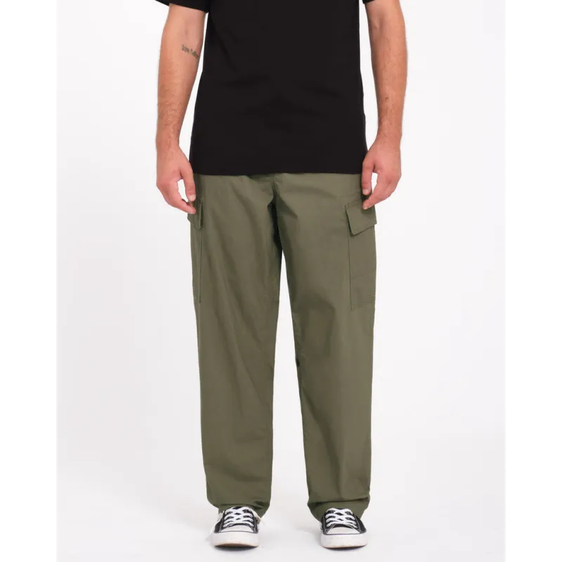 Volcom Billow Tapered Elastic Waist Cargo Wintermoss