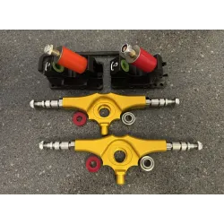 Buy Don't Trip Haki Fix Bases Trucks (set of 2) at the Sickboards Longboard Shop
