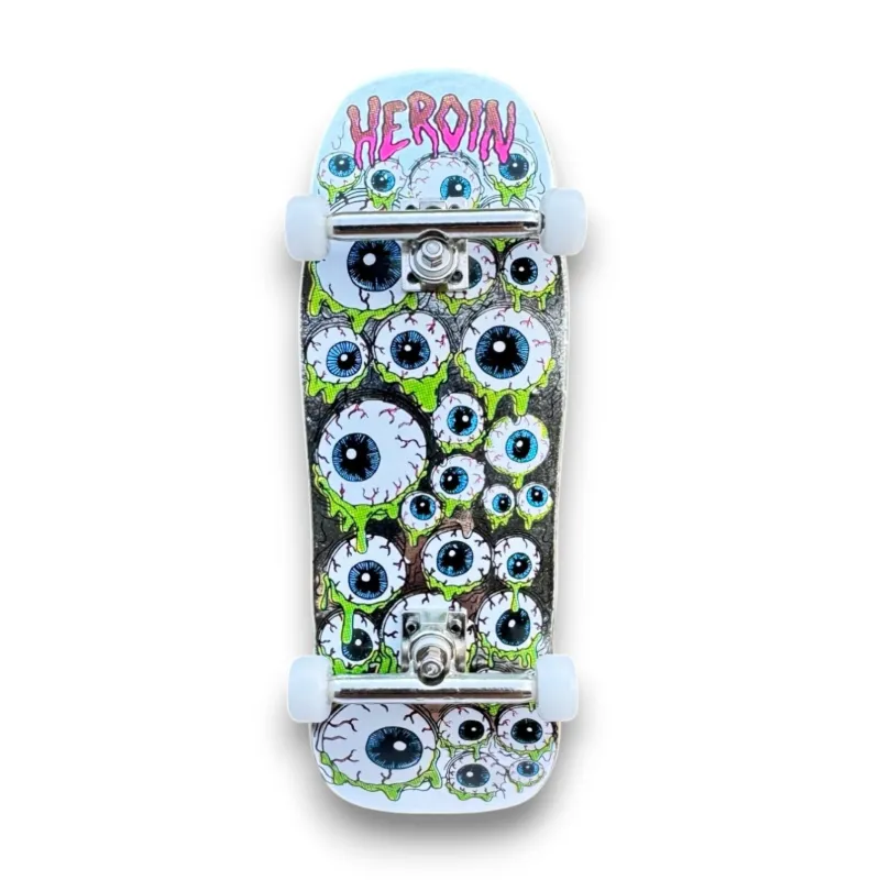 Buy Custom Pro X Heroin Skateboards Eyes Fingerboard Complete at the Sickboards Longboard Shop