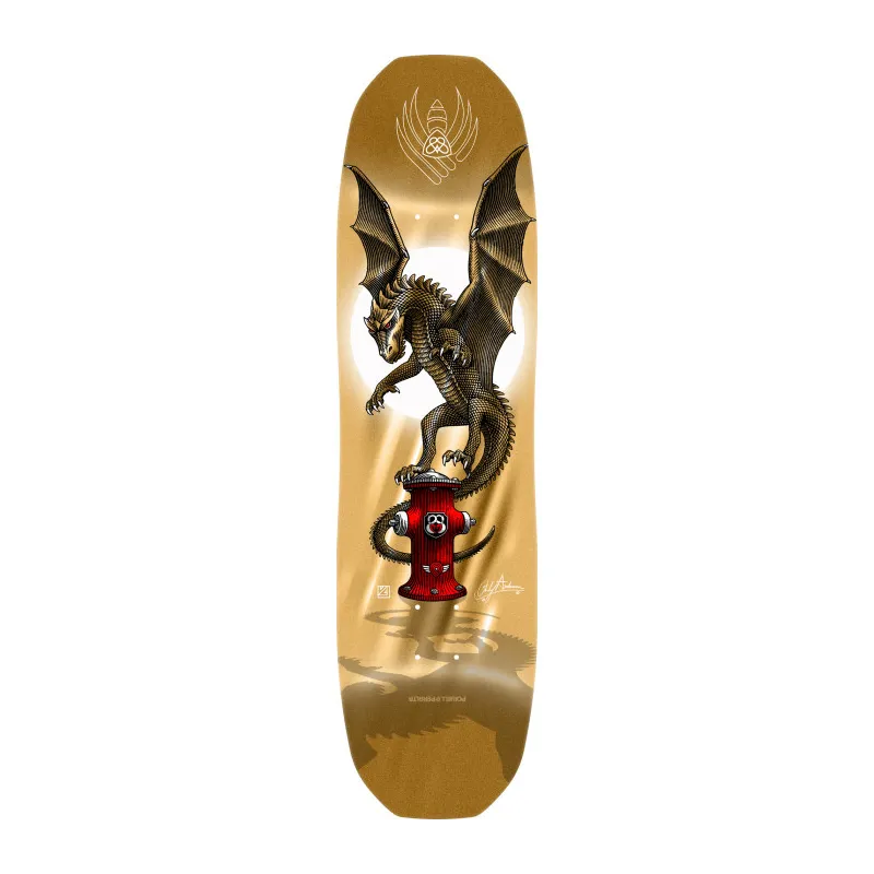 Powell-Peralta Andy Anderson Hydrant Gold Foil 8.4" Skateboard Deck