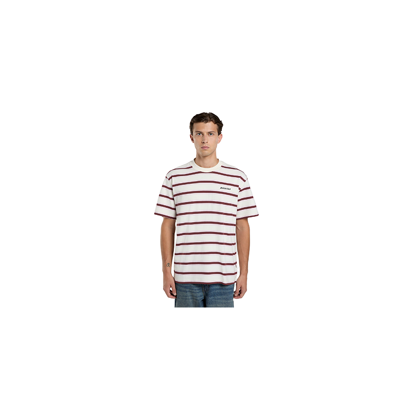 Dickies York Stripe T-Shirt Egret