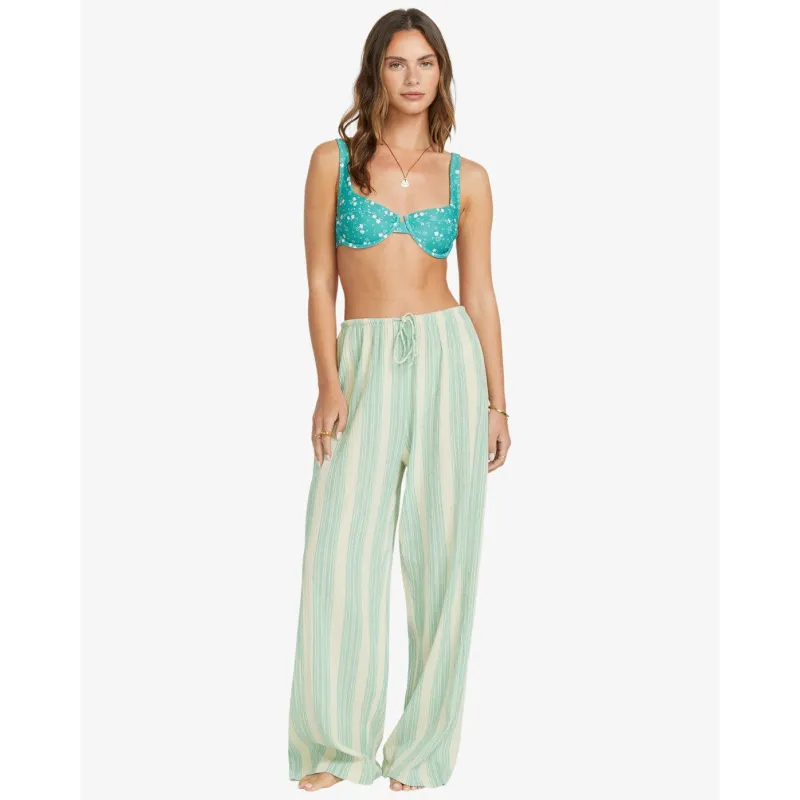 Billabong Sunny Daze Elastic Pants Women Blue