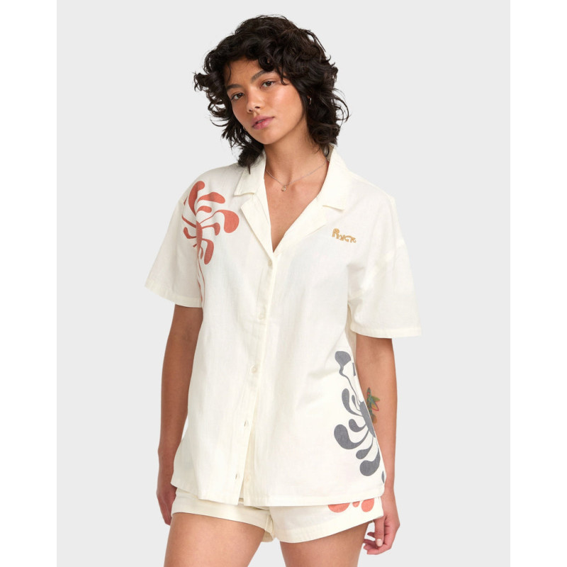 RVCA Lauryn Button Up Women White