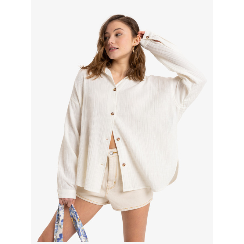 Roxy Morning Time Shirt Women White