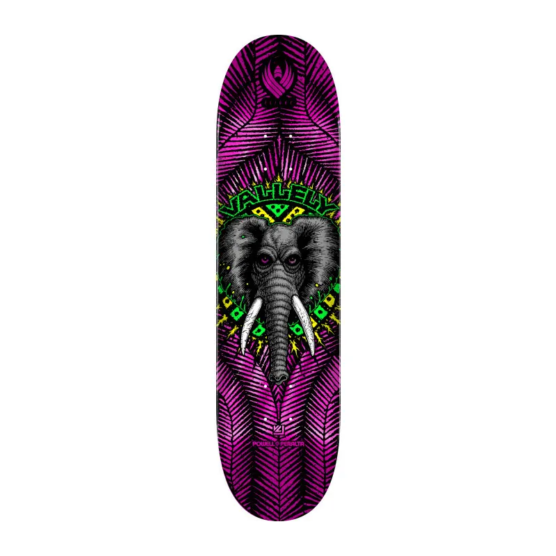Powell-Peralta Flight Mike Vallely Elephant Pink Foil 8.63" Skateboard Deck