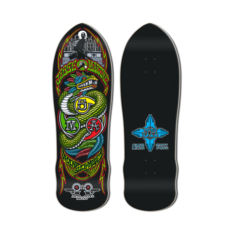 Santa Monica Airlines Jesse Martinez Snake 9.875" Old School Skateboard Deck