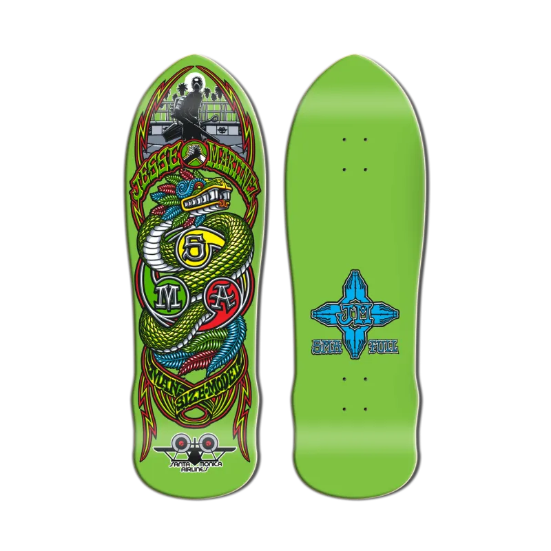 Santa Monica Airlines Jesse Martinez Snake 9.875" Old School Skateboard Deck