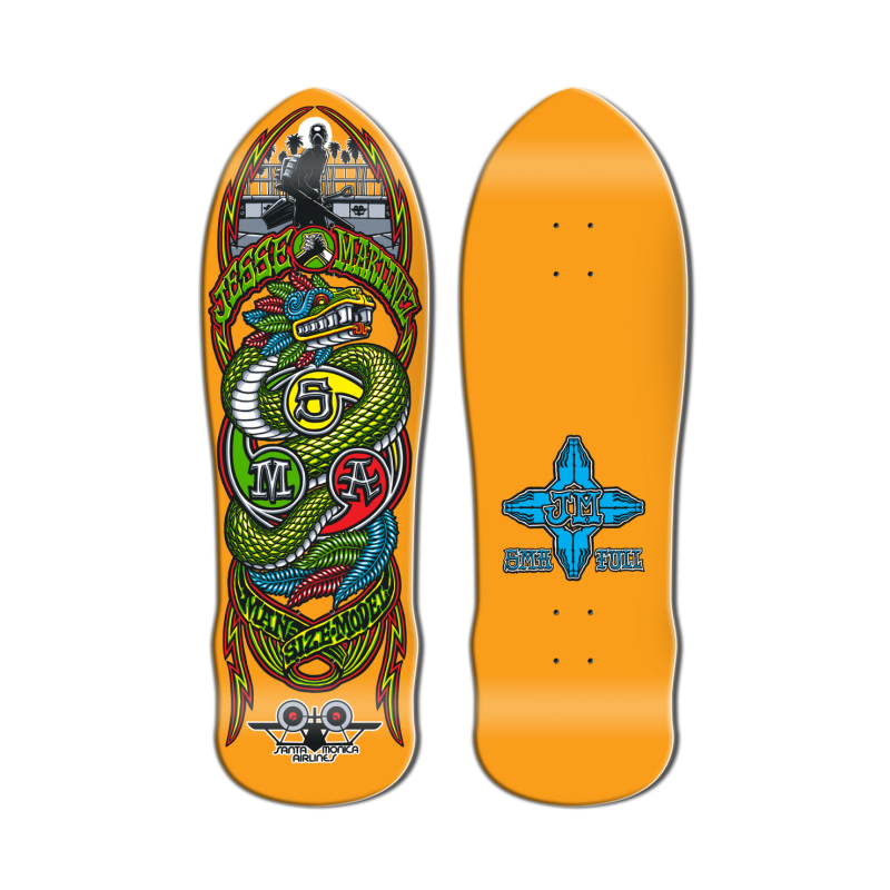 Santa Monica Airlines Jesse Martinez Snake 9.875" Old School Skateboard Deck