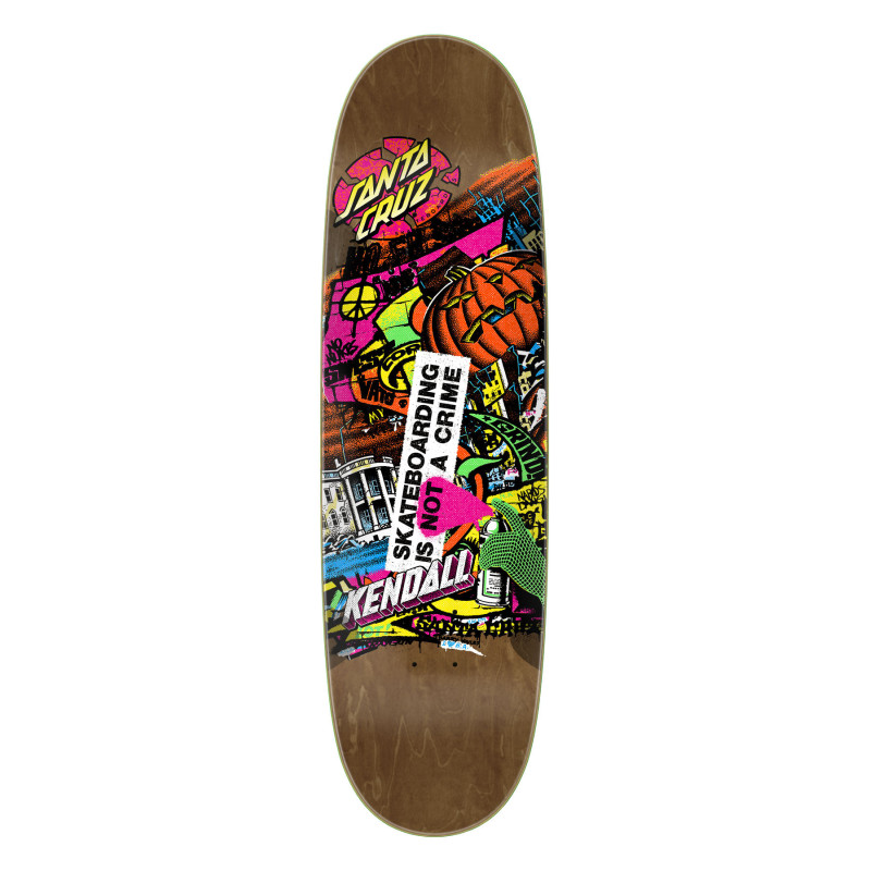 Santa Cruz Kendall Street Art Collage Egg VX 9.0" Skateboard Deck