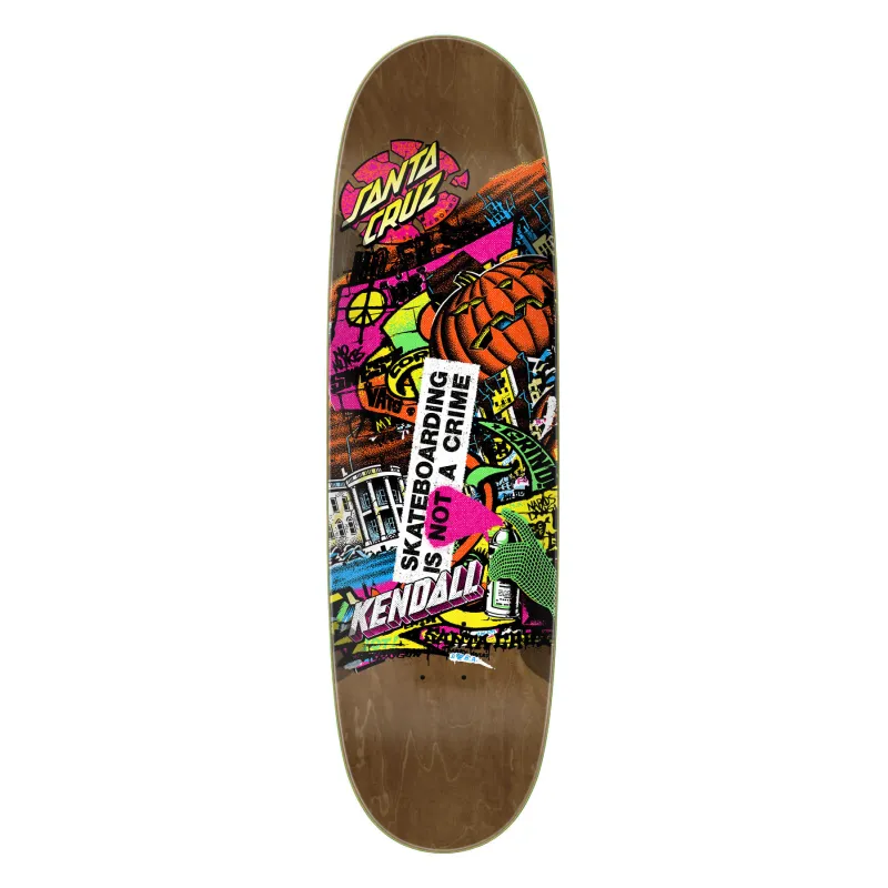 Santa Cruz Kendall Street Art Collage Egg VX 9.0" Skateboard Deck