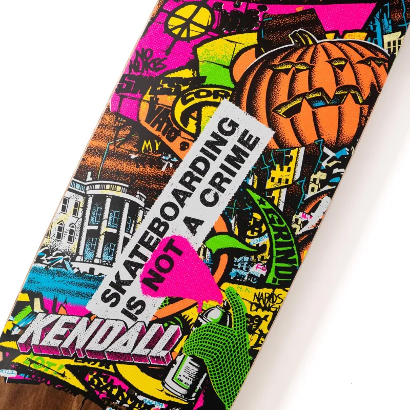 Santa Cruz Kendall Street Art Collage Egg VX 9.0" Skateboard Deck