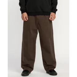 Volcom Chillow Pleat Elastic Waist Pant Cacao