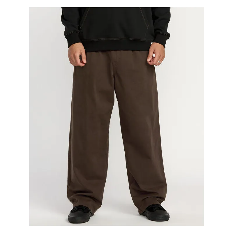 Volcom Chillow Pleat Elastic Waist Pant Cacao