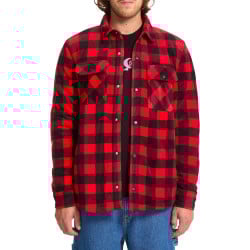 Volcom Bowered Fleece Longsleeve Lifeguard Red