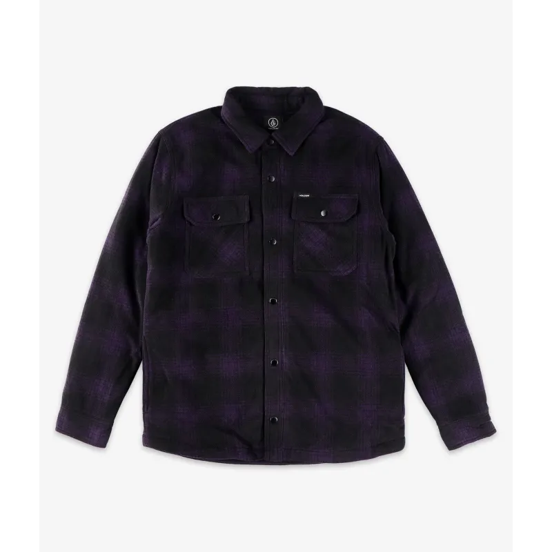 Volcom Bowered Fleece Longsleeve Dark Purple