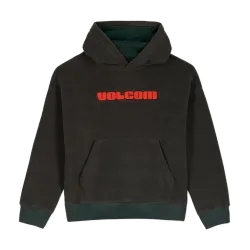 Volcom Tookool Kids Hoodie Rinsed Black
