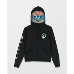 Volcom Burgstone Full Kids Zip-Hoodie Black