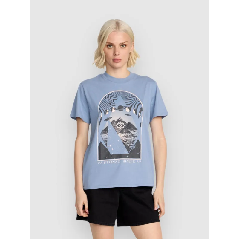Volcom Lock It Up T-Shirt Women Carolina Blue