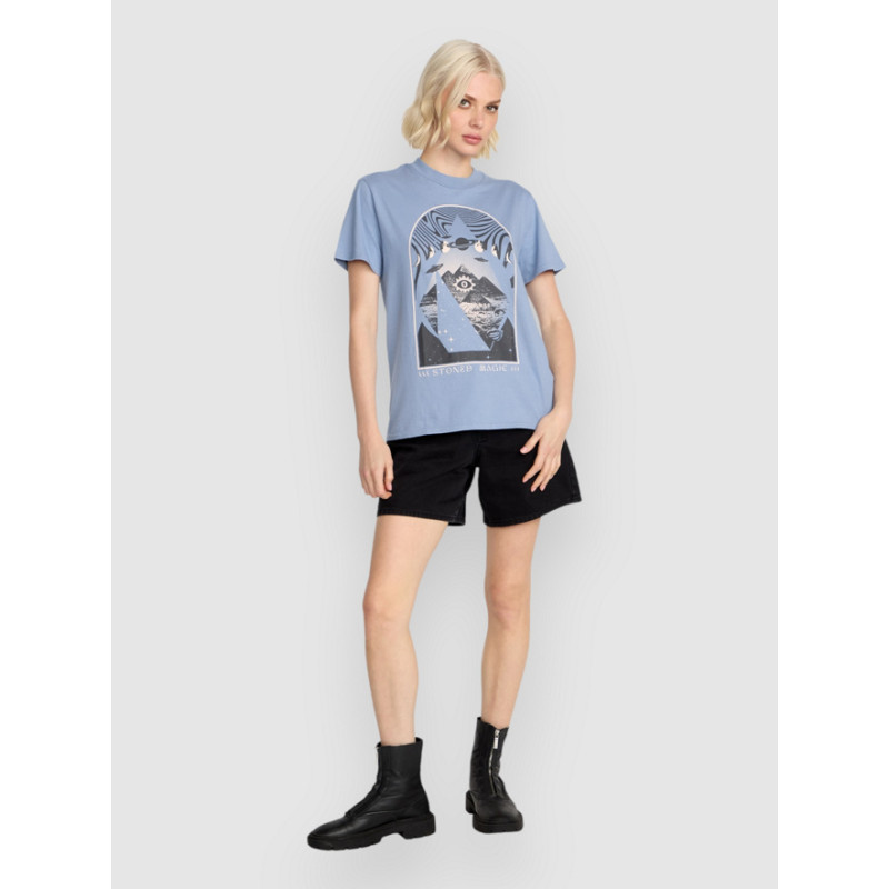 Volcom Lock It Up T-Shirt Women Carolina Blue