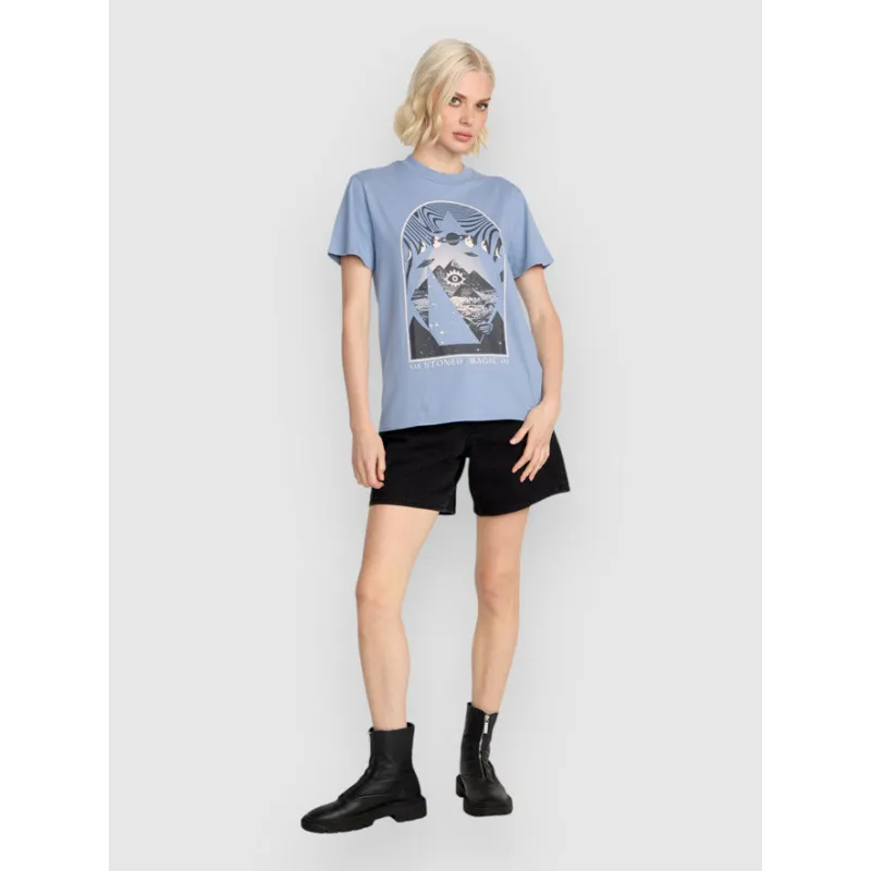 Volcom Lock It Up T-Shirt Women Carolina Blue