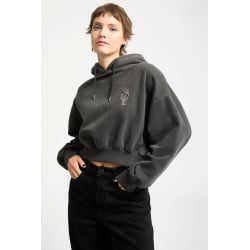 Volcom Vaderetro Hoodie Women Vintage Black