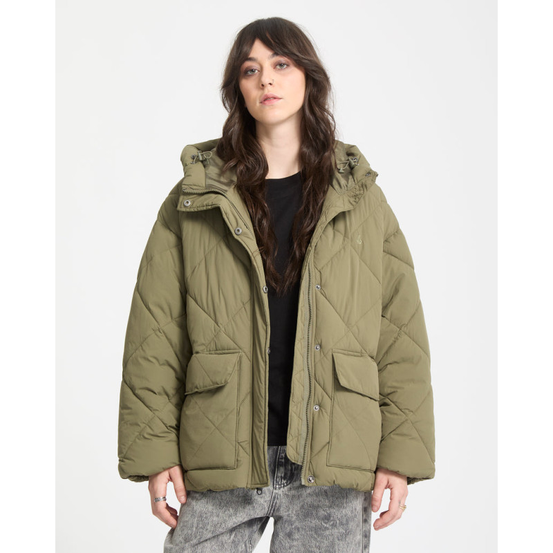 Volcom Out Of Boxy Puff Women Wintermoss