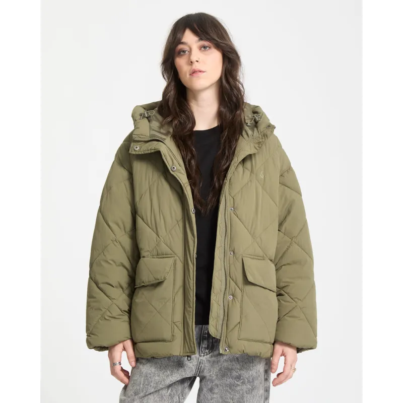 Volcom Out Of Boxy Puff Women Wintermoss