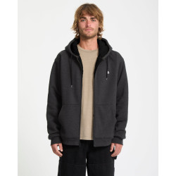 Volcom Single Stone Lined Zip-Hoodie Heather Black