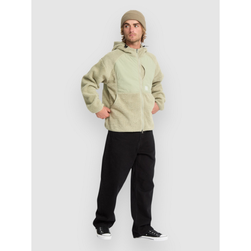 Volcom Nomaa Sherpa Zip-Hoodie Green Tea