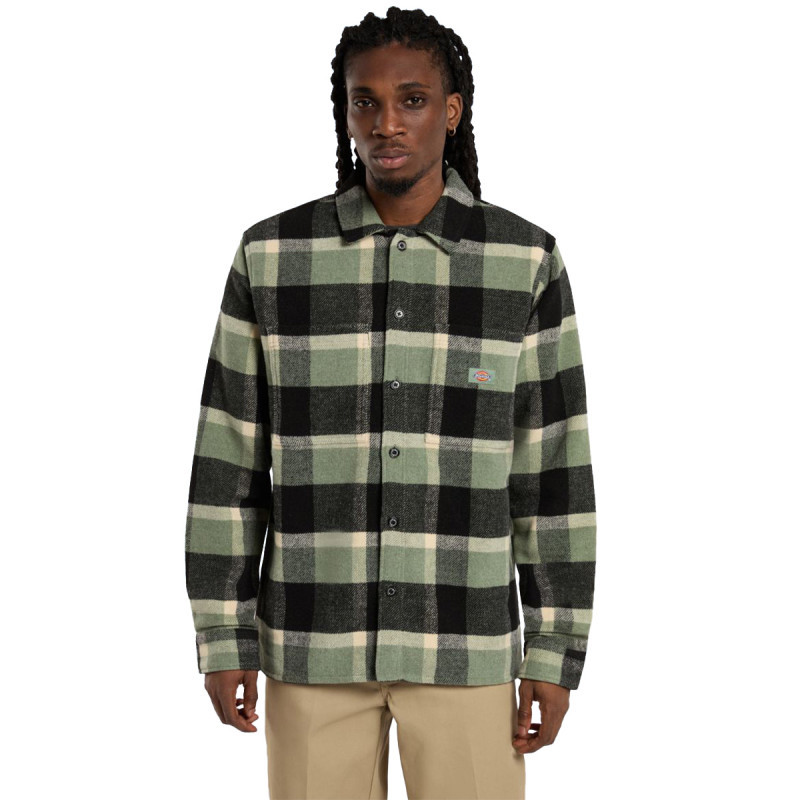 Dickies Plaid Coaling Shirt Sea Spray