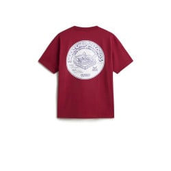 Vans Scratched Records T-Shirt Bordeaux