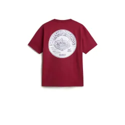 Vans Scratched Records T-Shirt Bordeaux