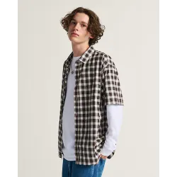 Vans Monte Plaid Shirt Egret