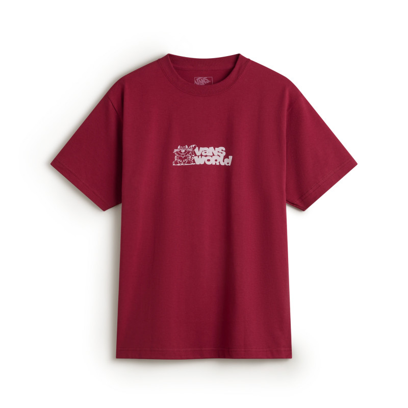 Vans World T-Shirt Bordeaux