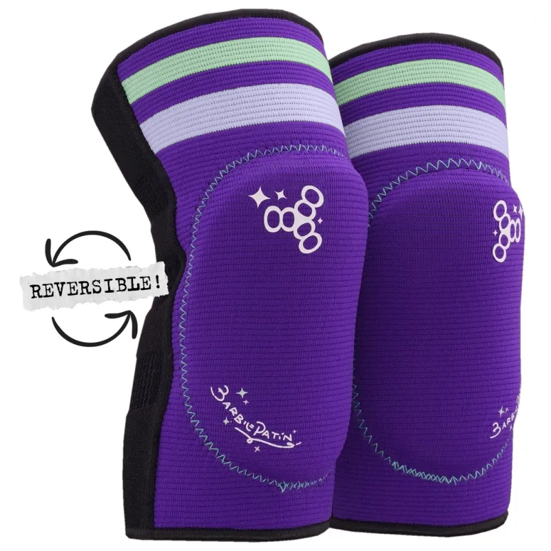 Triple Eight REVERSIBLE SOFT KNEE PADS BARBIE Patin Black/purple