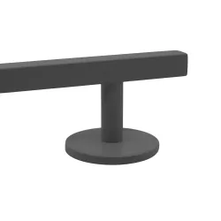 Teak Tuning Square Rail, 10" Long - Steel Construction