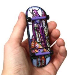 Teak Tuning Heat Transfer Graphic 34mm Fingerboard Complete  St. Columbia Stained Glass